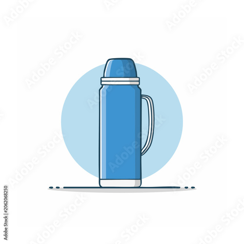 Blue cloud with lock icon isolated