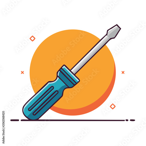 Flat design syringe icon isolated on white
