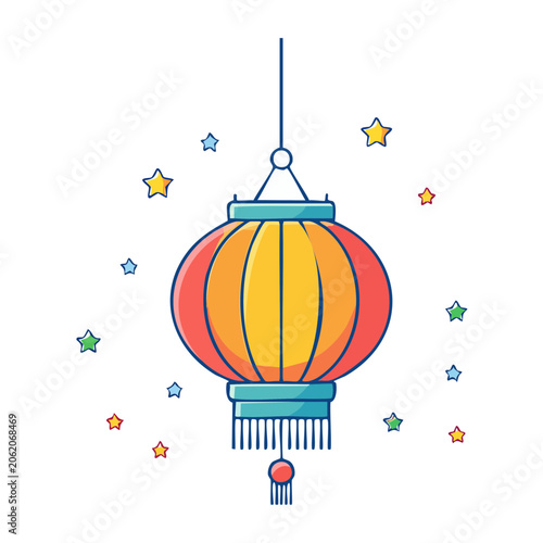 Hot air balloon basket with rope and sky