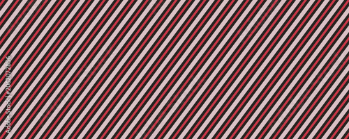 Obraz na plátně Red and pink Christmas seamless pattern