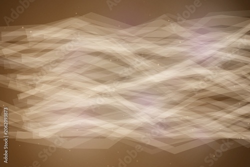 Abstract geometric pattern with flowing lines and light particles