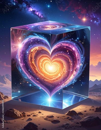 Cosmic heart in a cube