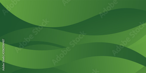 Abstract green wavy background. Vector EPS 10