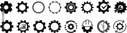 Fotografie Gears icon set
