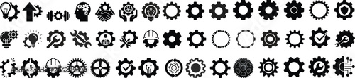 Photos Gears icon set