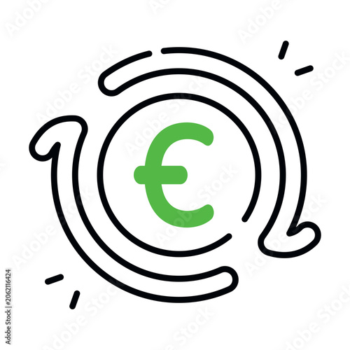 Tableau sur toile Modern design icon of money outflow