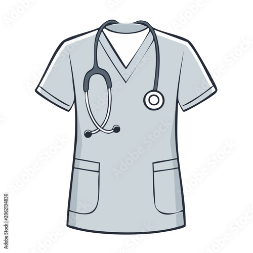 Light blue t-shirt with pocket and button