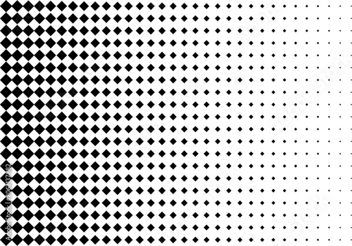 Obraz na płótnie geometric halftone pattern made of diamond shapes, transitioning smoothly from s