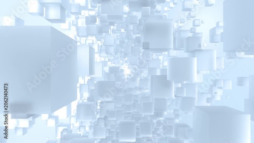 Background Cube BOX Front FlyThrough B 15sec frosted glass Reflaction
