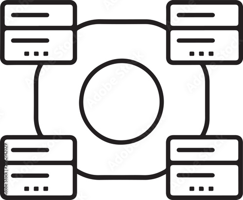 Network servers, data center, cloud computing, IT infrastructure, server farm