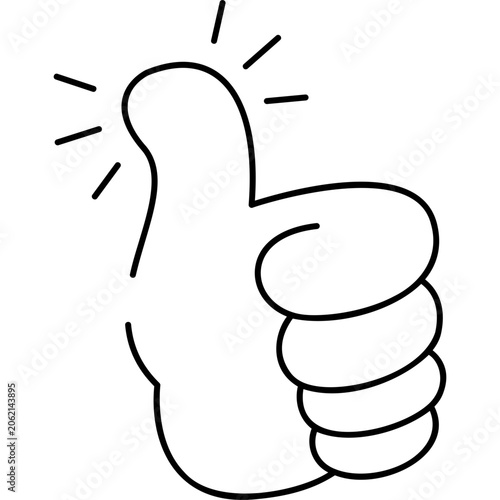 Obraz na plátne Line Agree Icon