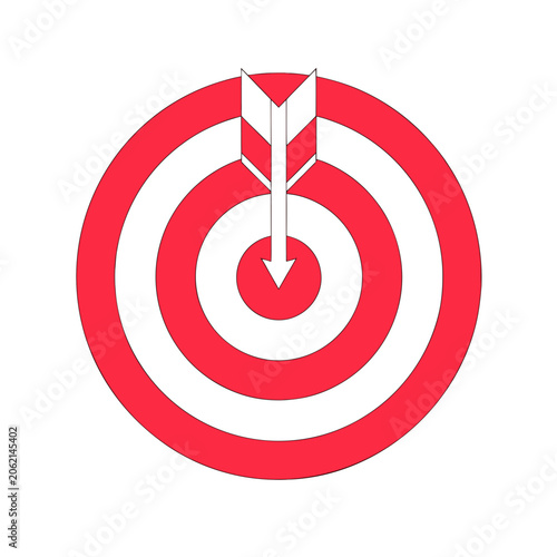 Target with arrow