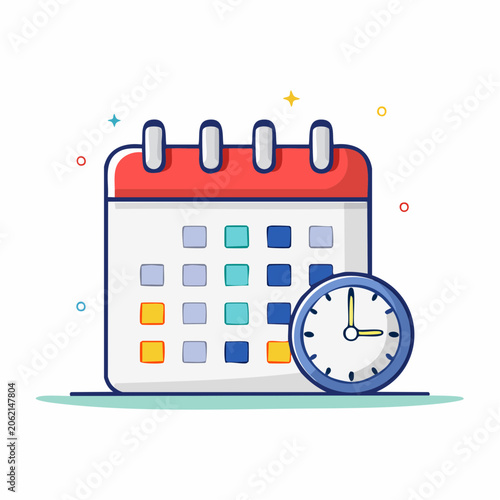 Calendar and Clock Icon