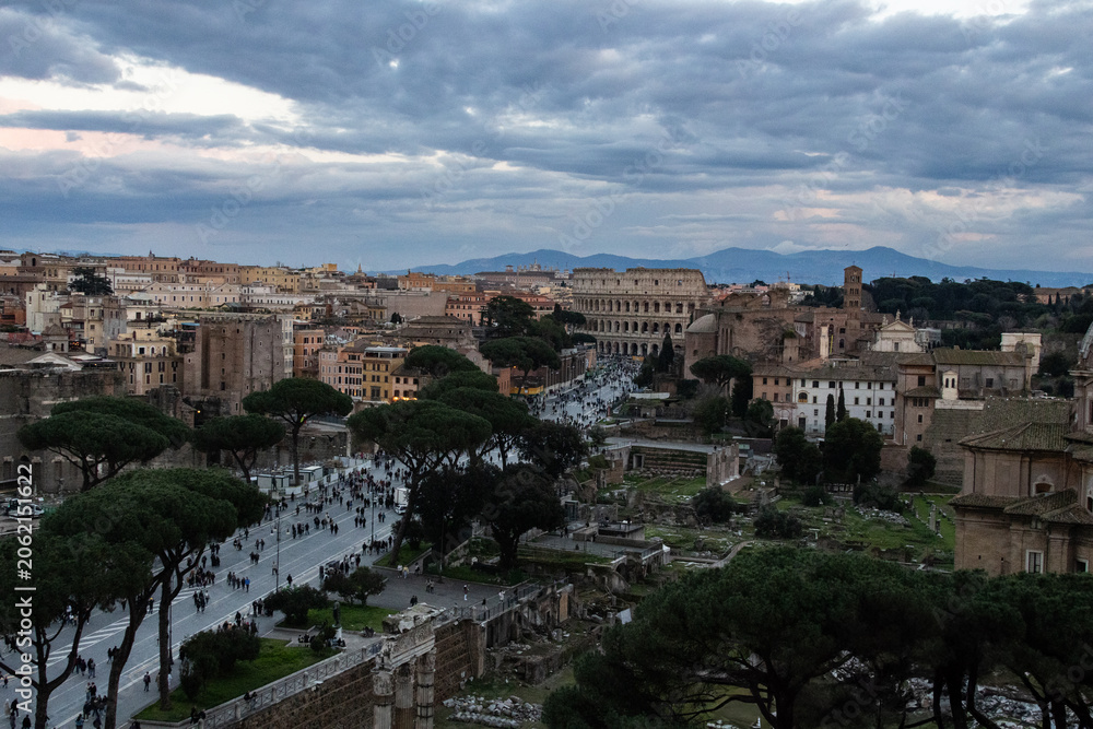 Fototapeta premium Rome skyline