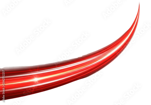 Red Light Streaks Abstract Background Isolated