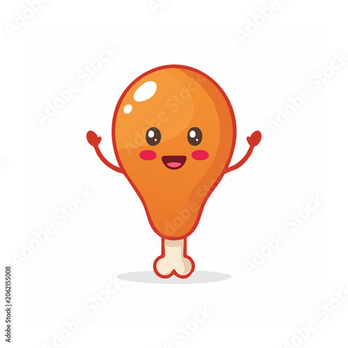 Cartoon pumpkin face with stem