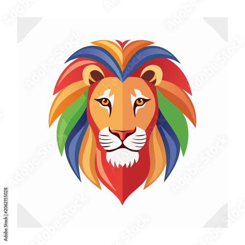 Cartoon tiger face illustration