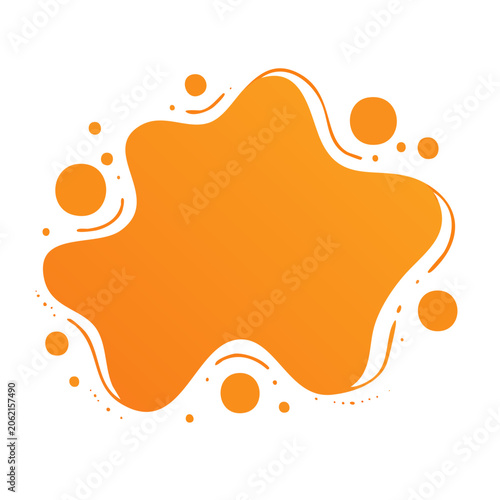 Flat design pumpkin with seeds and stem