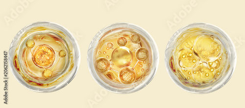 gold molecule for cosmetics product