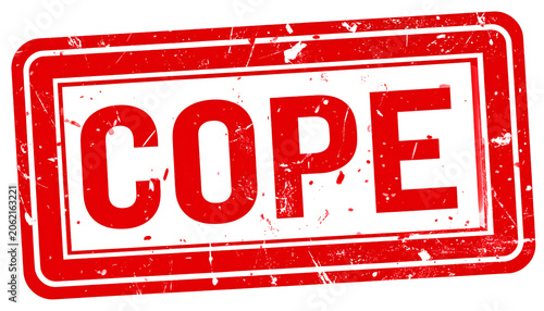 Red Stamp Word Cope Isolated On Transparent Background