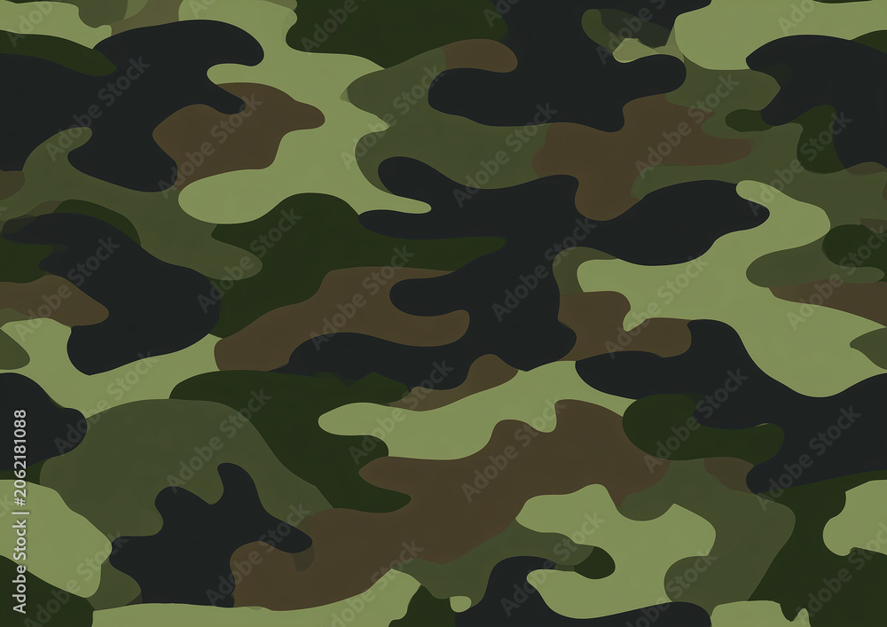 Fototapeta premium texture military camouflage repeats seamless army green hunting 