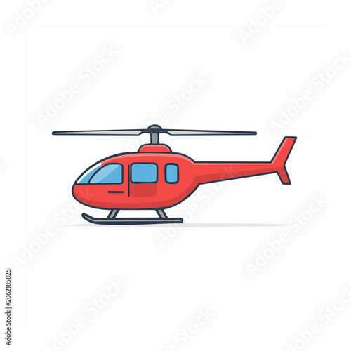 Red airplane icon with blue windows