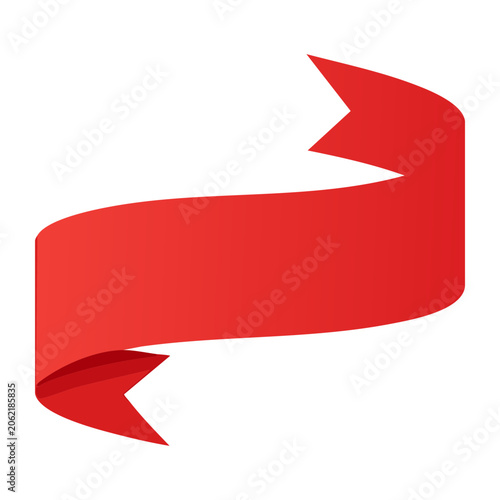 Red flat design arrow pointing right