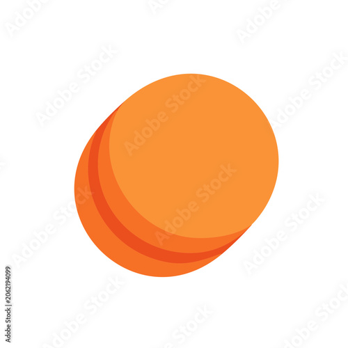 Stacked orange gradient circles icon