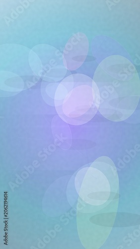 Bild auf Leinwand Abstract background with soft overlapping oval shapes in blue and