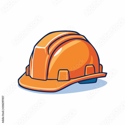 Orange Hard Hat Illustration