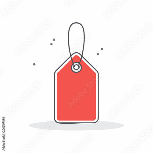 Red Price Tag Icon