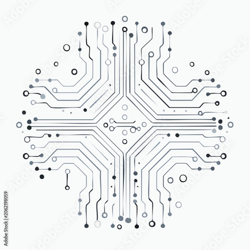 Abstract Circuit Board Pattern