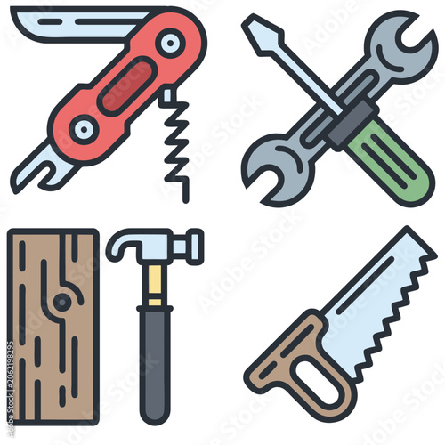 set of repairing tools