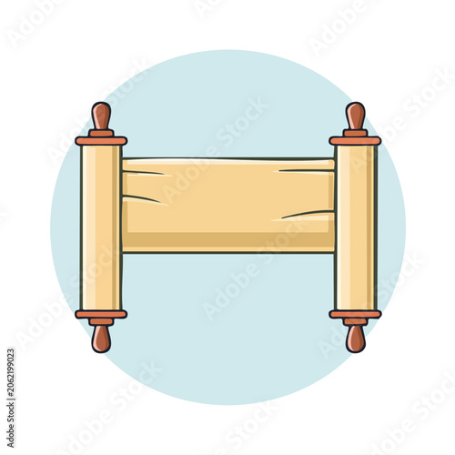 Wooden barrel with metal hoops isolated