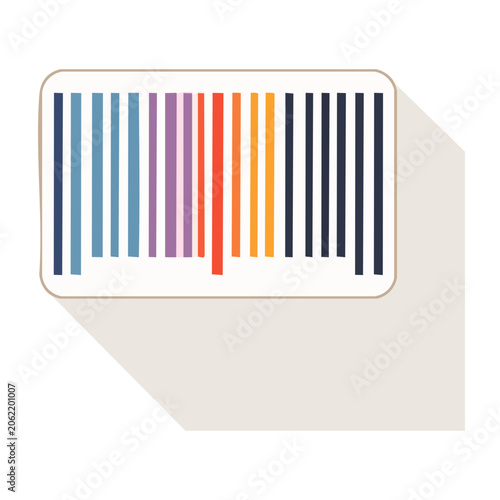 Horizontal color swatch stripe vector