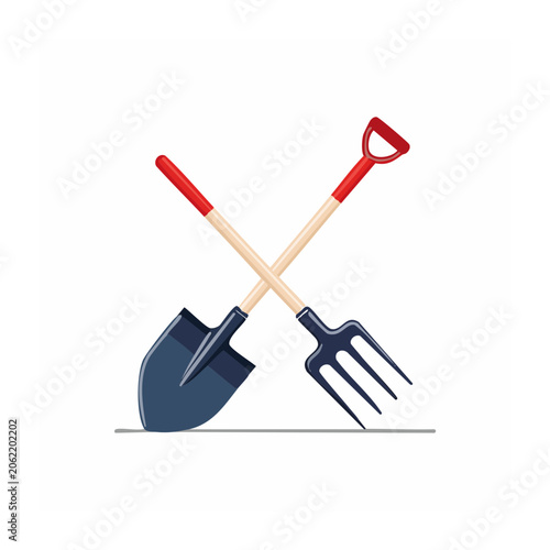 Flat design vector illustration of scissors