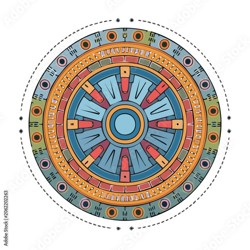 Geometric target crosshair vector design