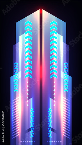 Futuristic technology abstr...