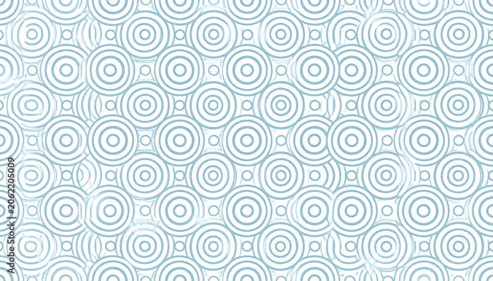 Fototapeta premium Geometric pattern design with blue circles and squares