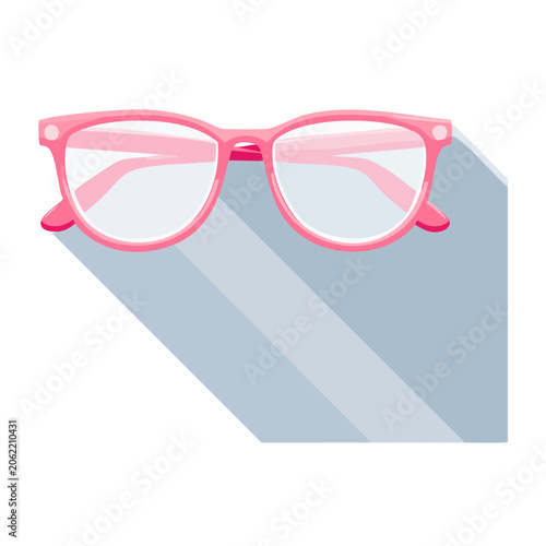 Pink and blue flat design spectacles vector