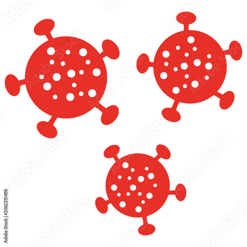 bacteria cell medical graphic element, virus (6)