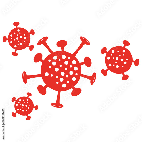 bacteria cell medical graphic element, virus (5)