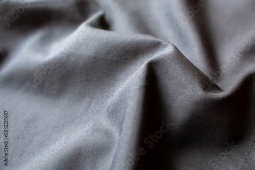 Close up of textured fabric with soft folds