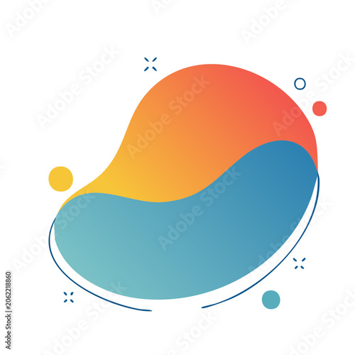 Flat design abstract globe vector
