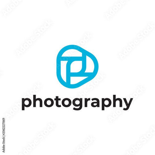 Simple and modern photograph logo design template elements