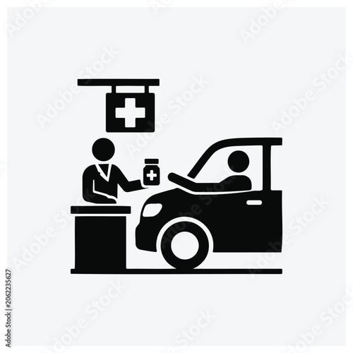 Image depicting emergency medical services attending to a patient in a vehicle.
