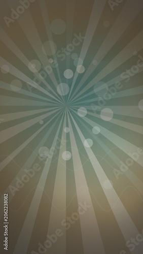 Abstract sunburst background with bokeh and geometric pattern