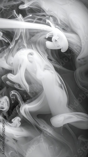 Smoke Horse Animal Abstract Art.