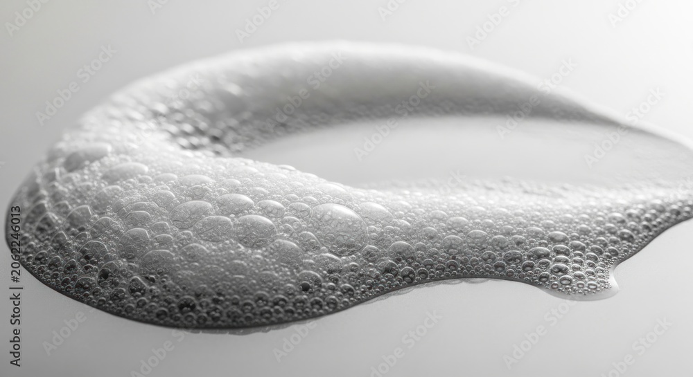 Fototapeta premium White soap foam bubbles smear texture