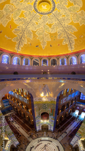 Details of the Basilica of Aparecida, in São Paulo, the largest center of the Catholic faith in Brazil.